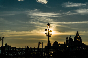 city charles bridge at sunset