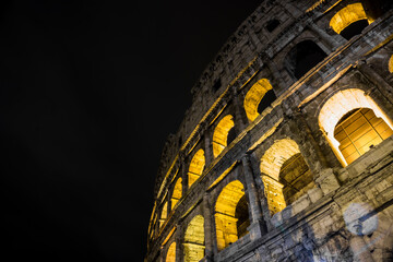 colosseum at night