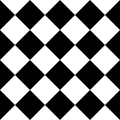 Diagonal Chess Tile. Vector Diagonal Chess Black White Tile.