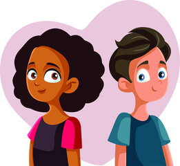 Teen Couple Being in Love