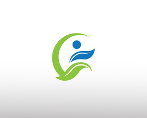 Obraz premium nature people logo active logo sport logo