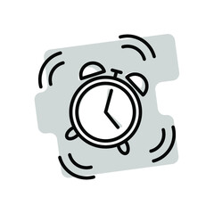 Illustration Vector graphic of  alarm clock icon