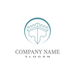 Castle Logo Template vector symbol  icon design