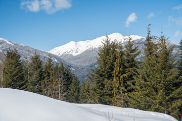 Pictures of the ski slopes at Whistler, BC, Canada. 