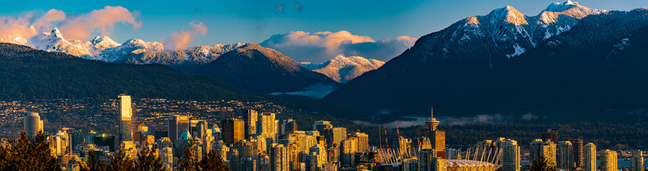 Panorama of Vancouver, BC. 