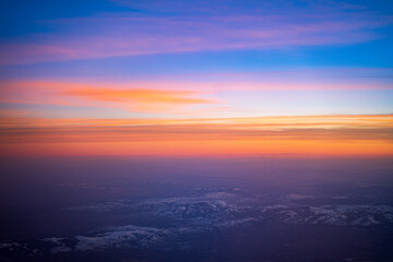Sunset from above. 