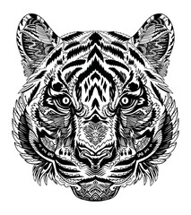 Tiger Zentangle Portrait