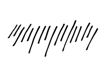 Collection of hand drawn abstract shapes. Scribbles handwritten with pen or pencil. Simple vector illustration