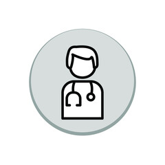 Illustration Vector graphic of doctor icon