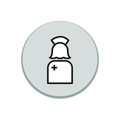 Illustration Vector graphic of nurse icon