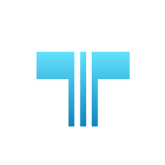 Obraz premium Letter T logo icon design template elements. vector illustration