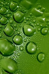 Macro shooting of water droplets beside the glass surface close up liquid drops modern background pattern high quality print