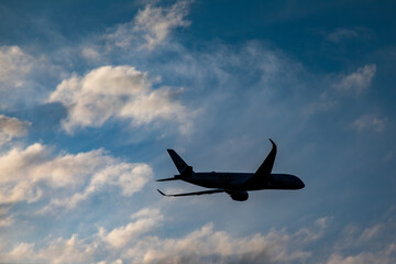 Airplane in the sky