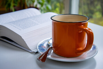 Leisure time, take a break for coffee and reading