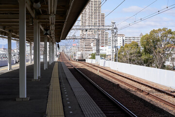 Fototapeta premium 駅のホーム