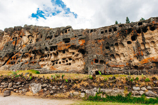 Archaeological center of the Ventanillas de Otuzco in Cajamarca-PERU.