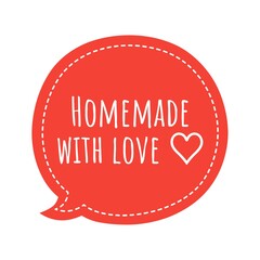 ''Homemade with love'' Lettering