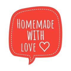 ''Homemade with love'' Lettering