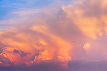 Colored clouds in sunset time_02