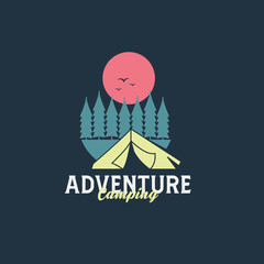 Adventure logo with dark background