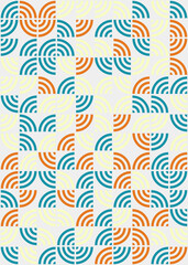 Abstract Geometric Pattern generative computational art illustration