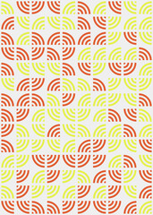 Abstract Geometric Pattern generative computational art illustration