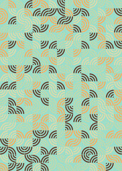 Abstract Geometric Pattern generative computational art illustration