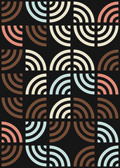 Abstract Geometric Pattern generative computational art illustration
