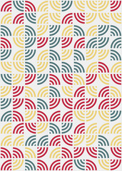 Abstract Geometric Pattern generative computational art illustration