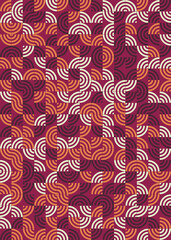 Abstract Geometric Pattern generative computational art illustration