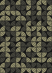 Abstract Geometric Pattern generative computational art illustration