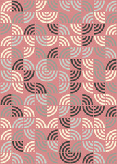 Fototapeta premium Abstract Geometric Pattern generative computational art illustration