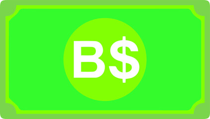 Brunei Darussalam Dollar Currency Sign Note icon Vector for mobile apps and Websites