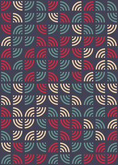 Abstract Geometric Pattern generative computational art illustration