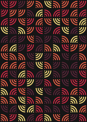 Abstract Geometric Pattern generative computational art illustration