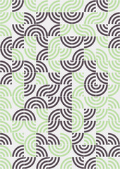 Abstract Geometric Pattern generative computational art illustration