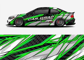 Fototapeta premium car graphic background vector. abstract lines concept for truck and vehicles graphics vinyl wrap 