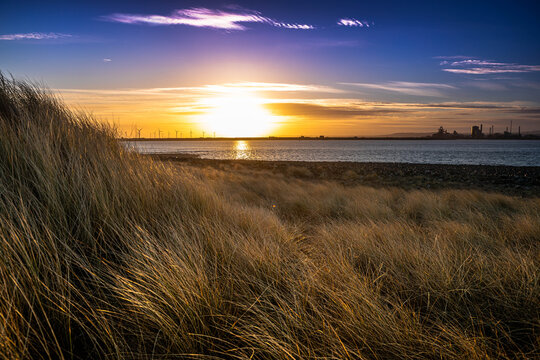 From the beach in Teesside