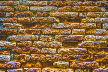 Colorful Bricks Abstract Brackground Venice Italy