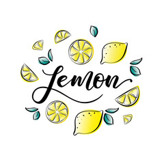 Vector lettering illustration of 