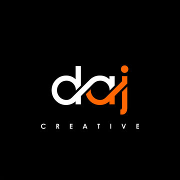 DAJ Letter Initial Logo Design Template Vector Illustration
