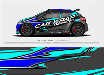 car wrap design. simple lines with abstract background vector concept for vehicle vinyl wrap and automotive decal livery
