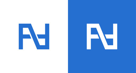 Modern geometric letter PD and N monogram logo