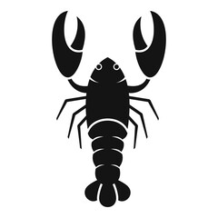 Fresh lobster icon. Simple illustration of fresh lobster vector icon for web design isolated on white background