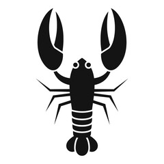 Sea lobster icon. Simple illustration of sea lobster vector icon for web design isolated on white background