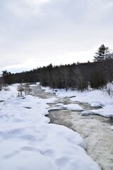 The Plaisance waterfall in southern Quebec