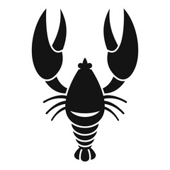 Gourmet lobster icon. Simple illustration of gourmet lobster vector icon for web design isolated on white background
