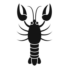 Delicious lobster icon. Simple illustration of delicious lobster vector icon for web design isolated on white background