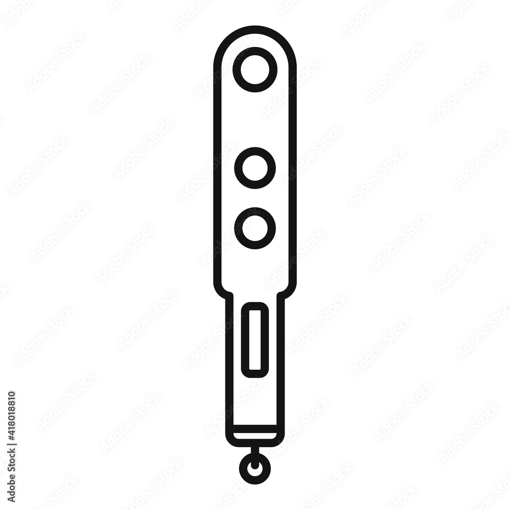Poster metal detector system icon. outline metal detector system vector icon for web design isolated on whi