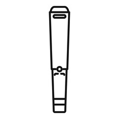 Metal detector stick icon. Outline metal detector stick vector icon for web design isolated on white background